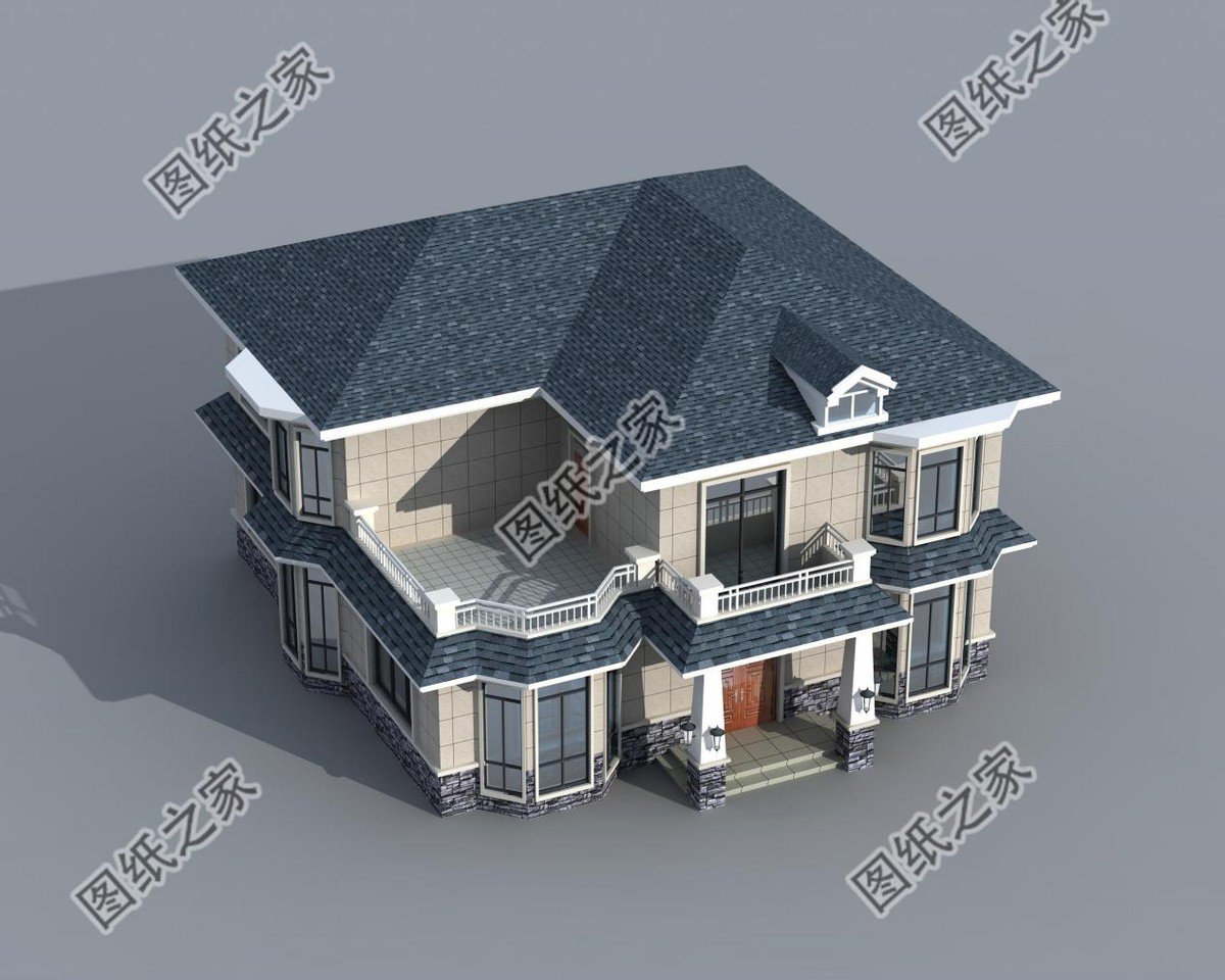 占地150二層別墅設(shè)計，夢想鄉(xiāng)村生活的標配，父母親和小孩都愛