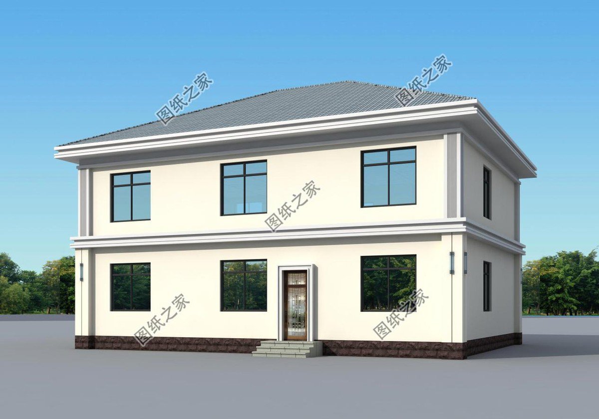 占地150二層別墅設(shè)計，夢想鄉(xiāng)村生活的標配，父母親和小孩都愛