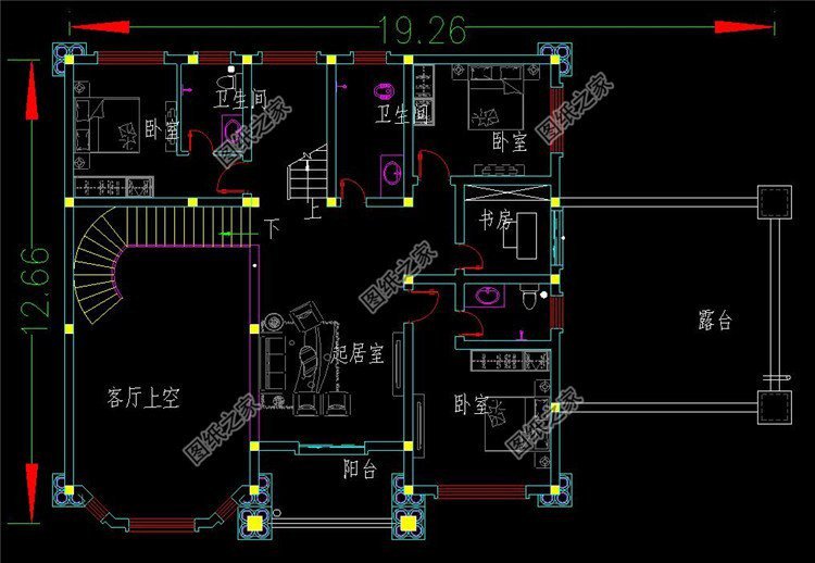農(nóng)村二層帶配套房設(shè)計(jì)，不僅外觀造型精美大氣，布局也實(shí)用