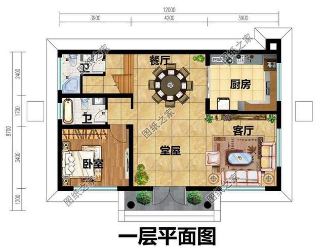 鄉(xiāng)村二層小洋樓設(shè)計，造型方正，層次多變，外觀豪華大氣