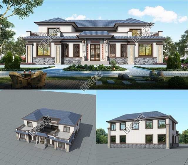 中式合院別墅設(shè)計圖，厲害了！如此戶型，忍不住讓人狂打call