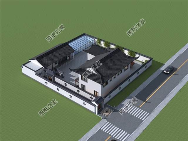 仿古別墅設計，震撼感撲面而來，顛覆您對農(nóng)村自建房的認知