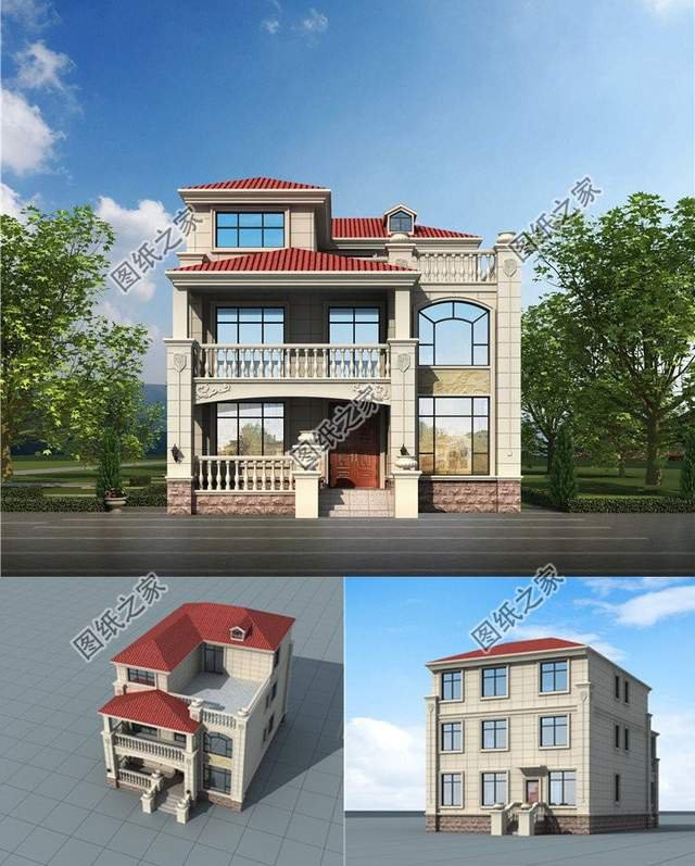 歐式風格的別墅設計，如此萬能的戶型，忍不住要看一百遍