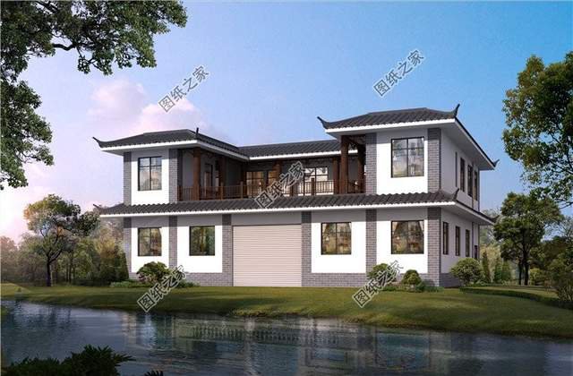 新中式商鋪別墅設(shè)計，農(nóng)村別墅還能這樣蓋，賺錢生活兩不誤