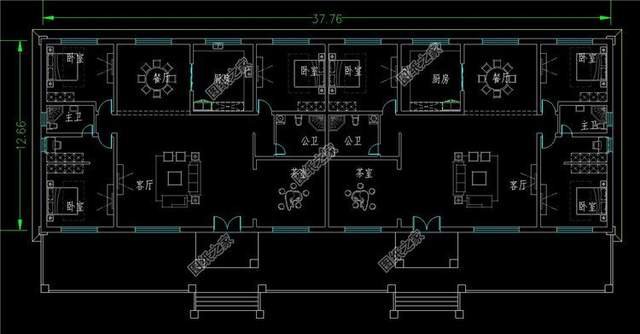 便宜雙拼別墅設(shè)計(jì)，造價(jià)實(shí)惠，起居互不打擾