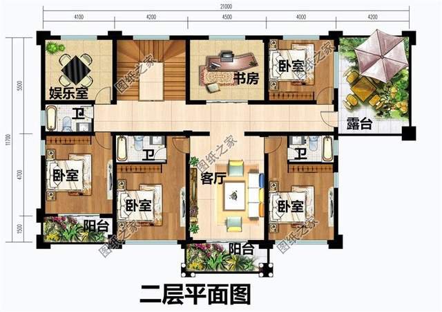 三層樓帶落地窗效果圖，融入現(xiàn)代建筑特征，成為新時期居住好房