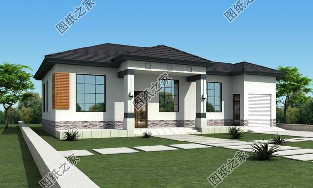 一層新中式帶車庫(kù)設(shè)計(jì)，打造精致居所，構(gòu)造完美生活