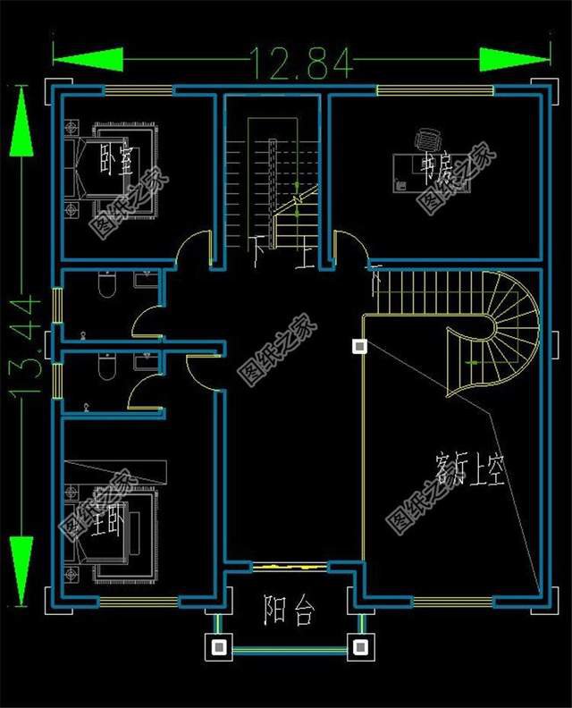 農(nóng)村三層半樓圖紙，外型優(yōu)雅時尚，建房者們看得津津有味