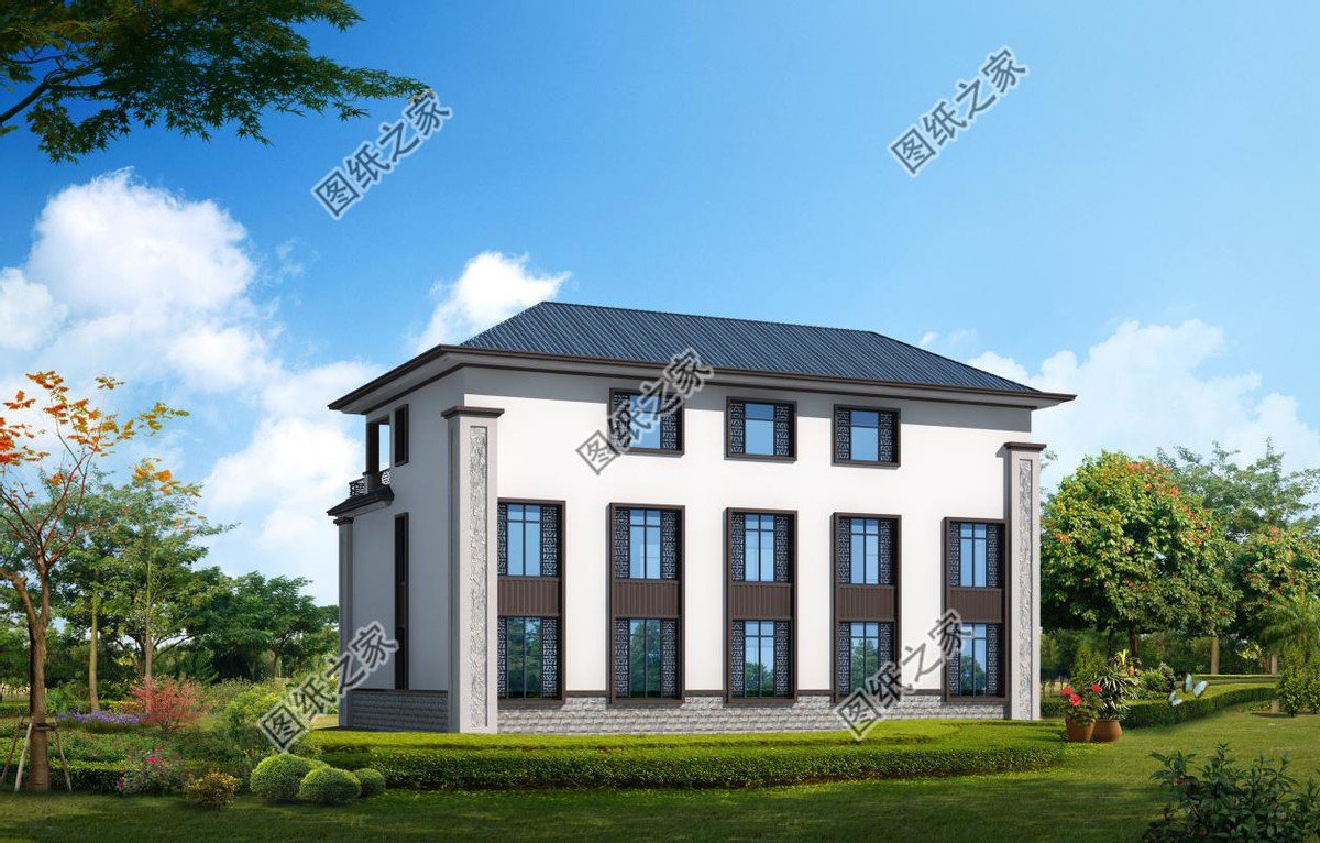 中式三層別墅，彌漫中式古韻，建好更為震撼