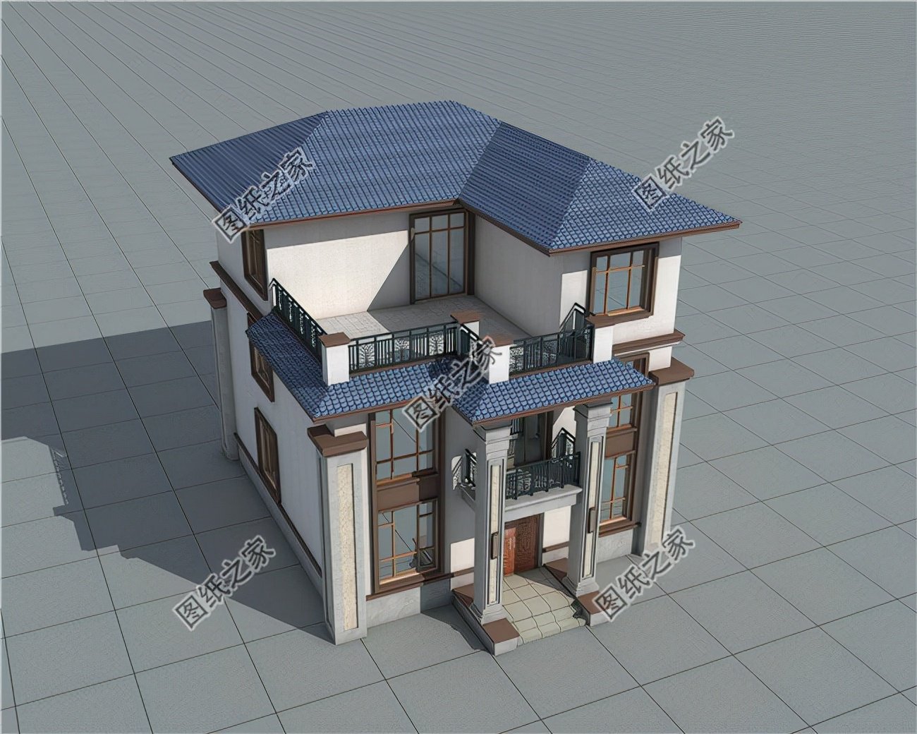 中式三層別墅，彌漫中式古韻，建好更為震撼