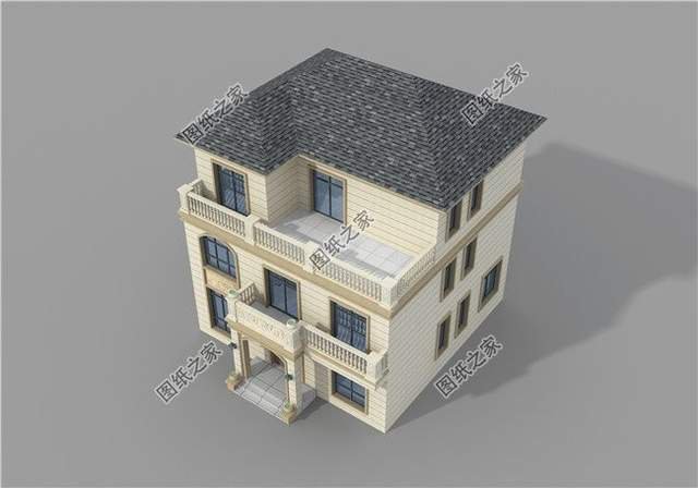 新農(nóng)村三層別墅設(shè)計(jì)，整體明亮通透，空間寬敞舒適