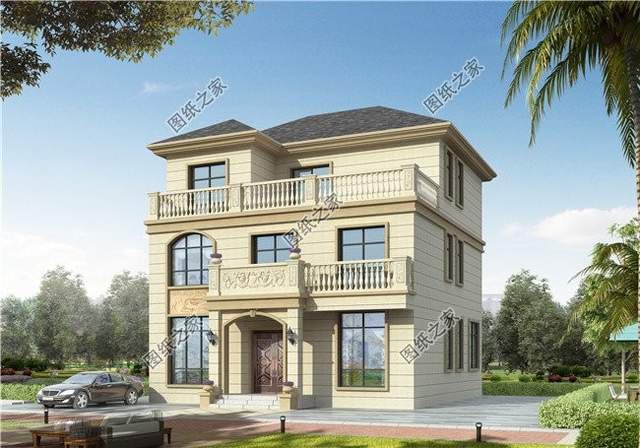 新農(nóng)村三層別墅設(shè)計(jì)，整體明亮通透，空間寬敞舒適