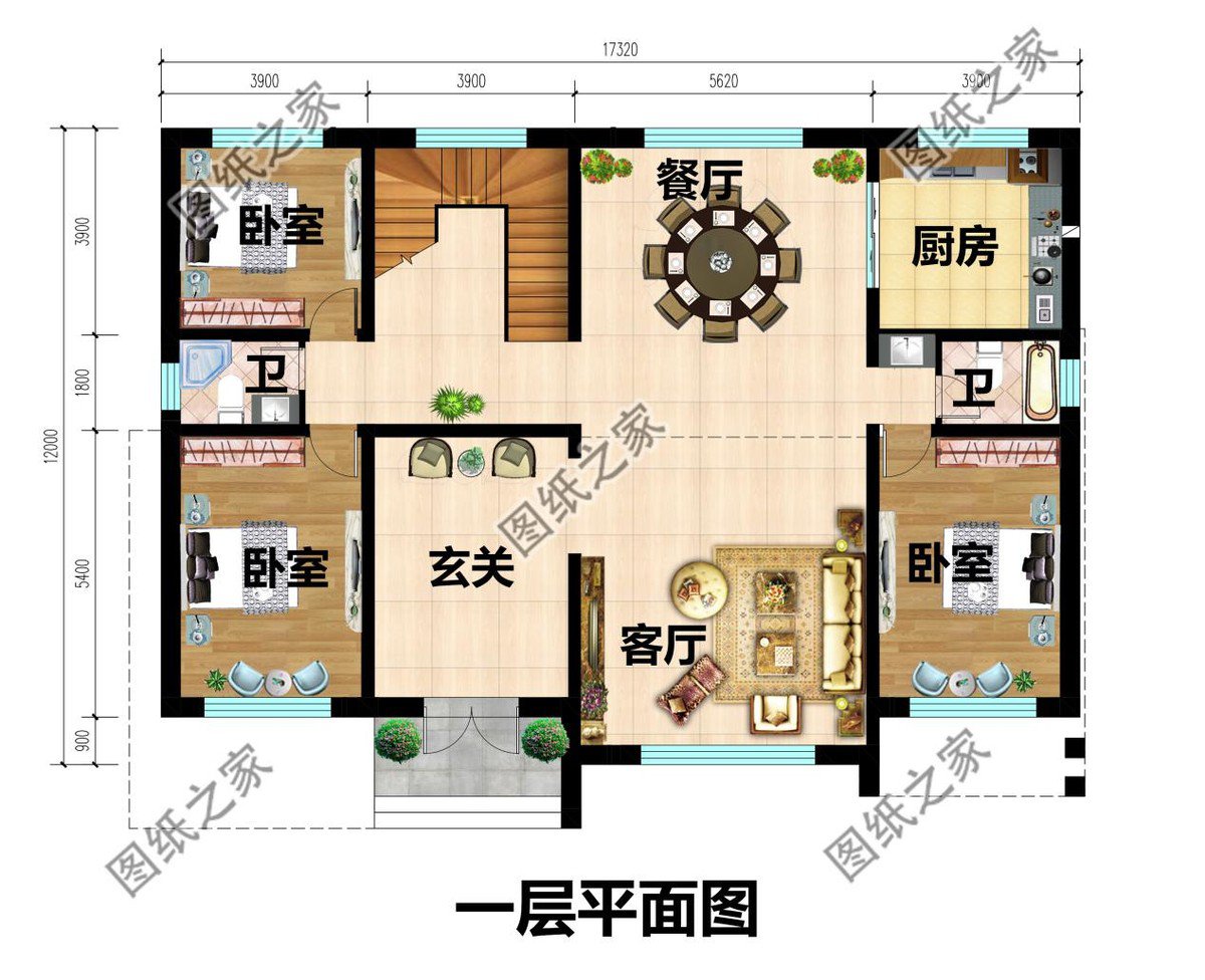二層現(xiàn)代平屋頂別墅設(shè)計(jì)，大面積的露臺(tái)，居住會(huì)更舒適一些