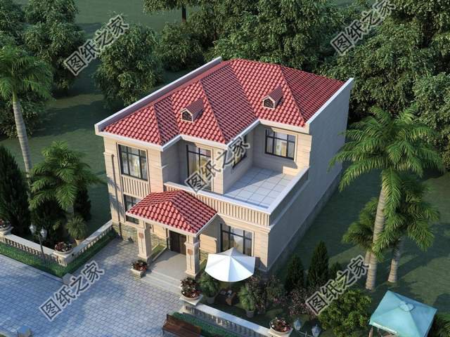 三開(kāi)間二層別墅設(shè)計(jì)，時(shí)尚秀麗，大方舒適