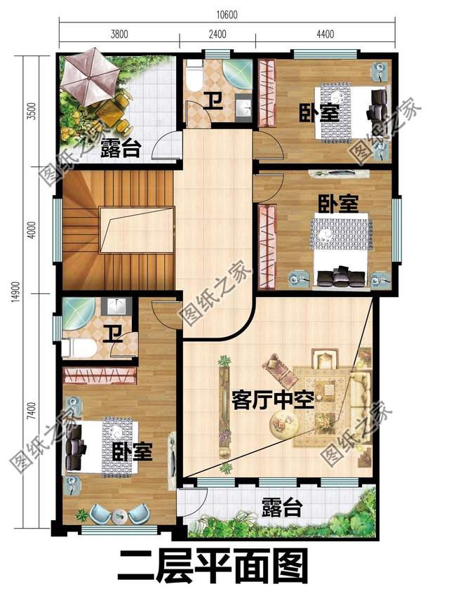 面寬10米的二層別墅設(shè)計，奢華與清爽的味道，凸顯純真與活力