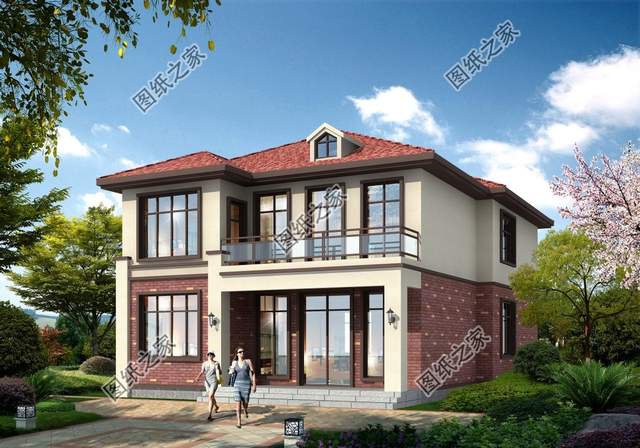 面寬10米的二層別墅設(shè)計，奢華與清爽的味道，凸顯純真與活力