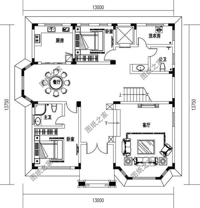 農村雙層別墅設計，清新華麗，精益求精