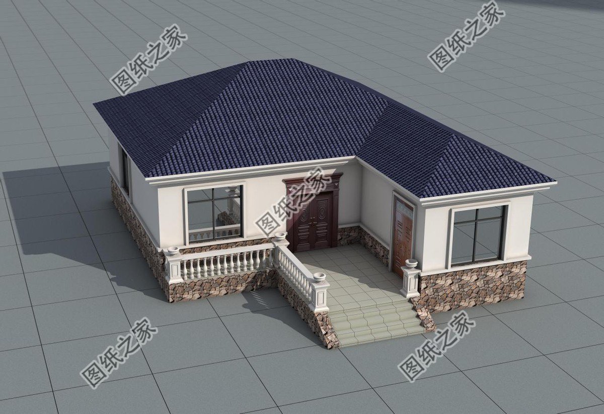 7字型農(nóng)村一層自建房，安詳歸家，給您田園享受