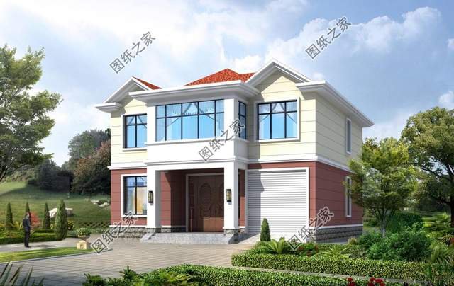 二層農(nóng)村別墅設計，帶閣樓帶車庫，性價比超高