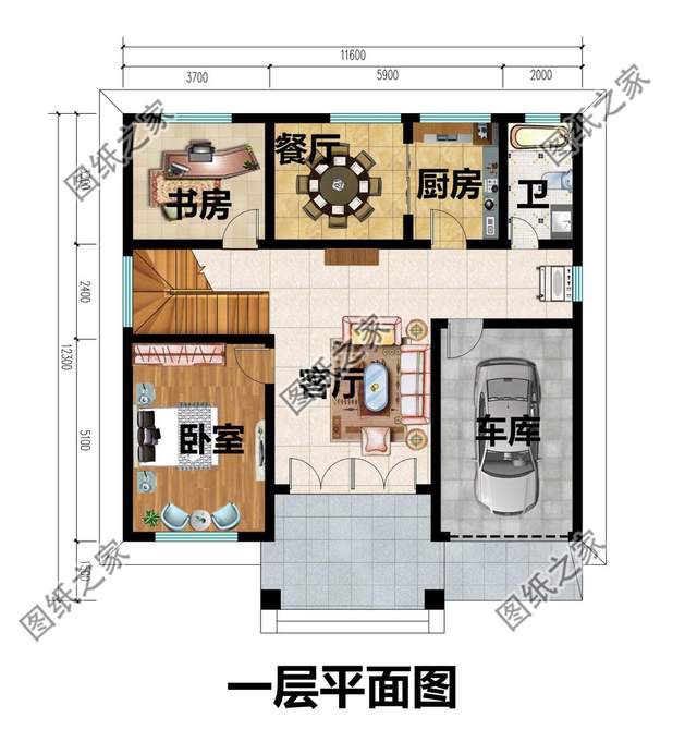 二層農(nóng)村別墅設計，帶閣樓帶車庫，性價比超高