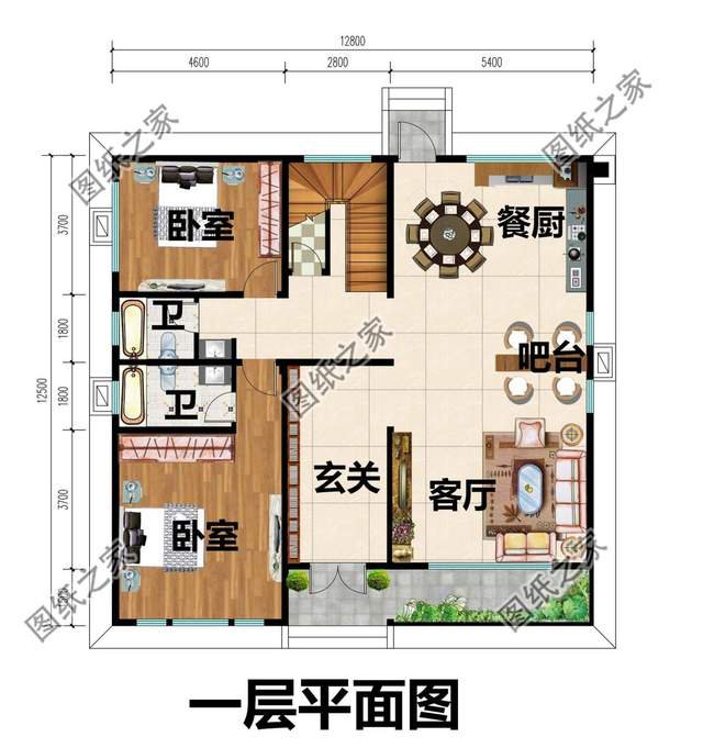 帶悶頂二層別墅設(shè)計，層次感十足，細(xì)節(jié)滿滿