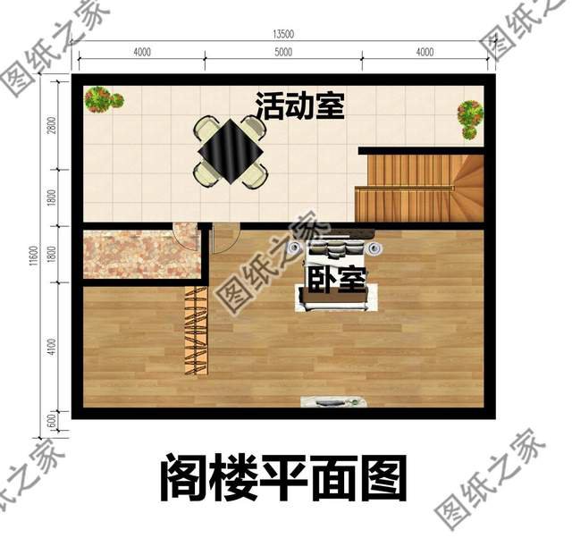 農(nóng)村二層別墅帶閣樓設(shè)計(jì)，家居溫馨舒適，很受一些年輕人的喜愛