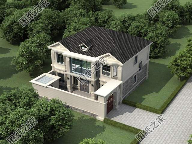 農(nóng)村二層別墅帶閣樓設(shè)計(jì)，家居溫馨舒適，很受一些年輕人的喜愛