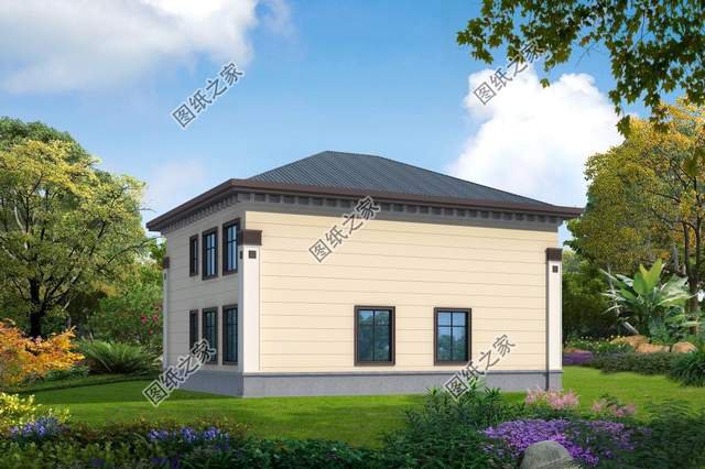 新中式二層別墅設(shè)計，樸素淡雅的設(shè)計風(fēng)格，突出中式的沉靜氛圍