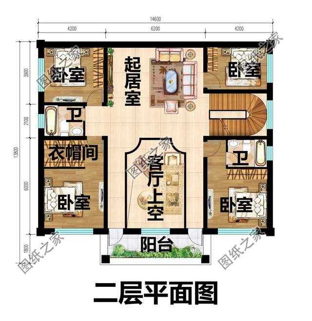 新中式二層別墅設(shè)計，樸素淡雅的設(shè)計風(fēng)格，突出中式的沉靜氛圍