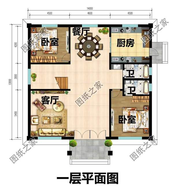 二層農(nóng)村自建房，白潔如畫(huà)，仿佛一棟小宮殿