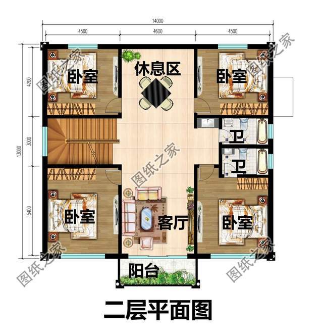 二層農(nóng)村自建房，白潔如畫(huà)，仿佛一棟小宮殿