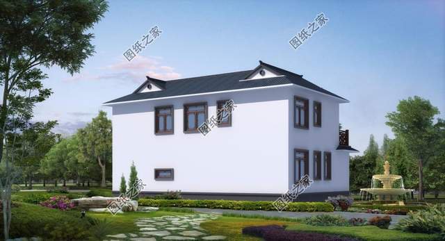 農(nóng)村二層三合院別墅設(shè)計(jì)，充滿家的感覺(jué)，居住更為舒適