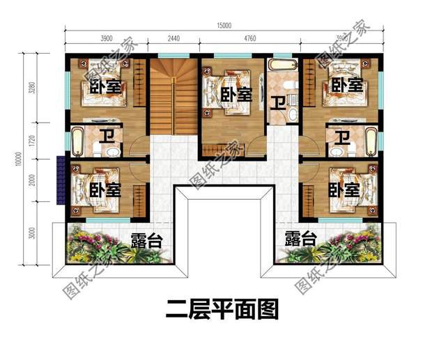 農(nóng)村二層三合院別墅設(shè)計(jì)，充滿家的感覺(jué)，居住更為舒適