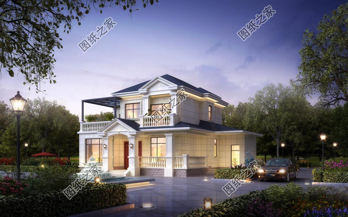 二層半唯美別墅設(shè)計(jì)，帶有時(shí)代的色彩，以獨(dú)特的魅力征服了眾人