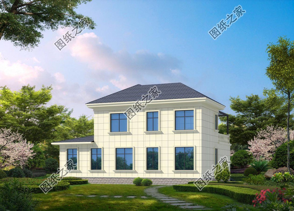 二層半唯美別墅設(shè)計(jì)，帶有時(shí)代的色彩，以獨(dú)特的魅力征服了眾人