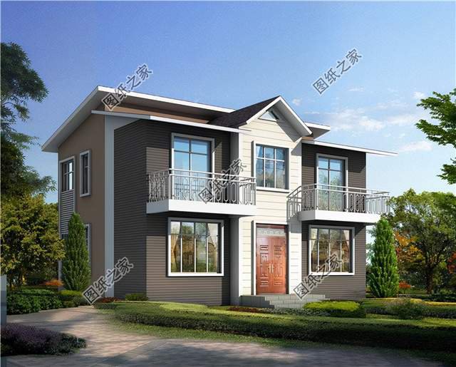 新農(nóng)村二層小別墅設(shè)計(jì)，戶型規(guī)整、功能齊全、施工簡(jiǎn)易