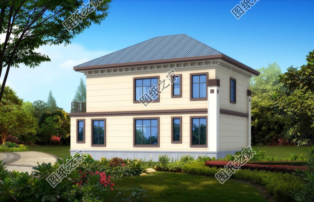 帶土炕房二層別墅設(shè)計(jì)，簡(jiǎn)單實(shí)用戶型最經(jīng)典，適合二層住宅