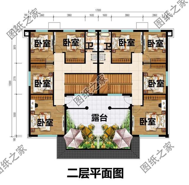 雙拼四合院別墅設(shè)計圖，外觀造型古典大氣，內(nèi)部更顯格調(diào)檔次