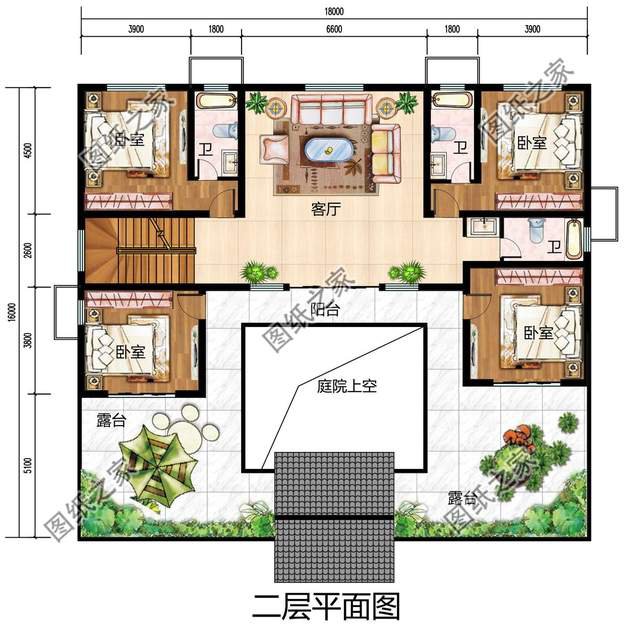 農(nóng)村小型合院設計，外觀莊重大氣，內(nèi)部布局講究