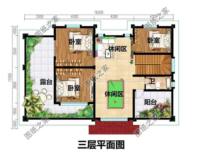 三層別墅設(shè)計圖紙，建房選擇對了好戶型，鄰居都羨慕