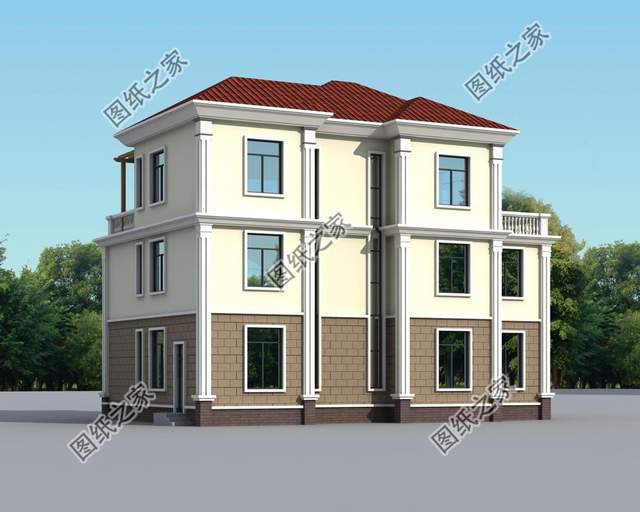 三層別墅設(shè)計圖紙，建房選擇對了好戶型，鄰居都羨慕