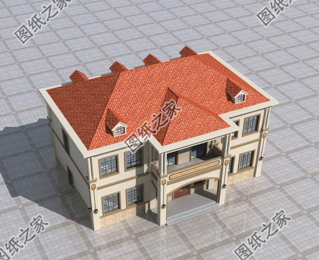 對(duì)稱式二層別墅設(shè)計(jì)，設(shè)計(jì)精美，忍不住多看幾眼