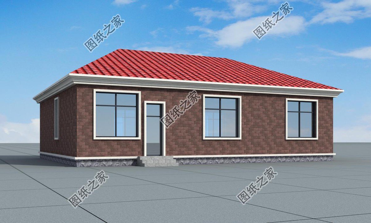 一層養(yǎng)老房帶小院的設(shè)計，大方實用建出來比樓房還漂亮