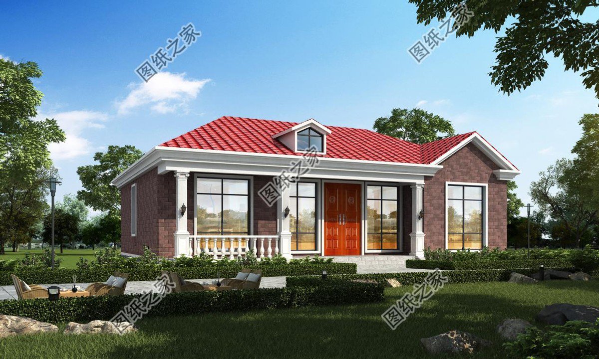 一層養(yǎng)老房帶小院的設(shè)計，大方實用建出來比樓房還漂亮