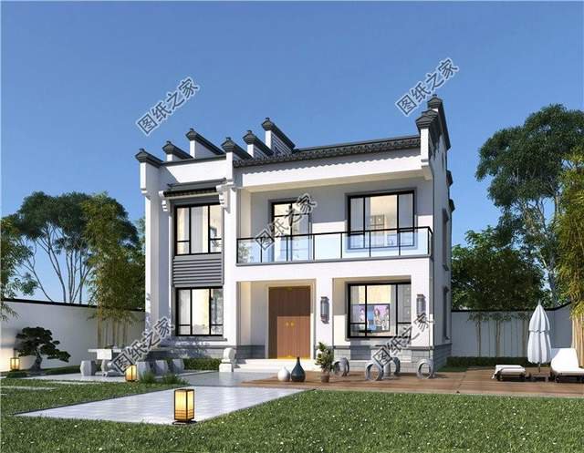 中式徽派雙層別墅設(shè)計(jì)，中式特有的浪漫設(shè)計(jì)，冬奧會(huì)中國(guó)加油