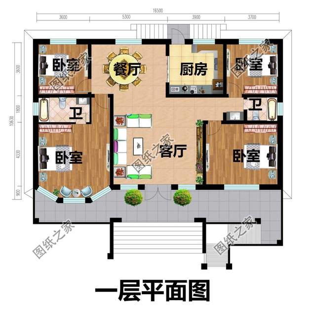 農(nóng)村一層別墅設(shè)計(jì)，外觀時(shí)尚美觀，內(nèi)部帶給你舒適享受