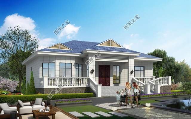 農(nóng)村一層別墅設(shè)計(jì)，外觀時(shí)尚美觀，內(nèi)部帶給你舒適享受
