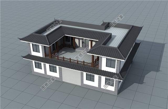 中式風(fēng)格二層別墅，帶商鋪設(shè)計，回鄉(xiāng)建一棟超值