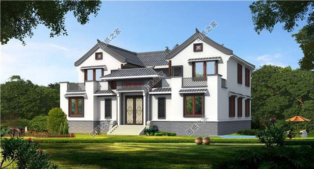 中式二層合院別墅，滿滿傳統(tǒng)中式元素，是不是您的菜？