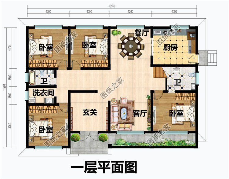 一層半農(nóng)村小別墅圖片大全，簡單好看又舒適的設(shè)計，人見人夸